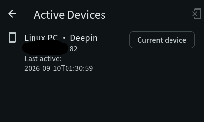 My Coin Trends Settings screen with account security controls