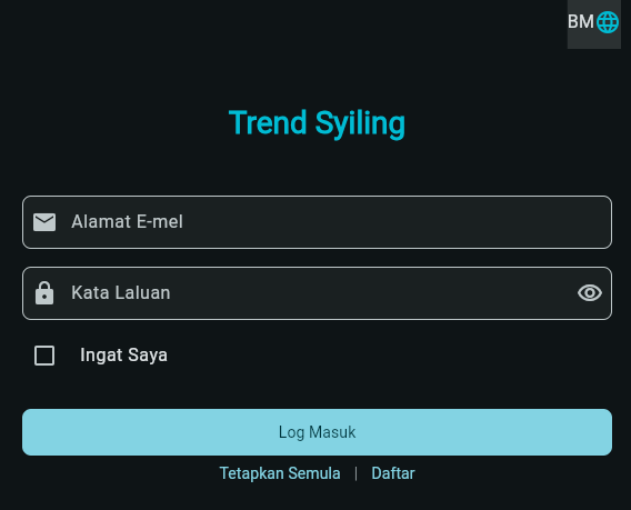 Pendaftaran dan Log Masuk